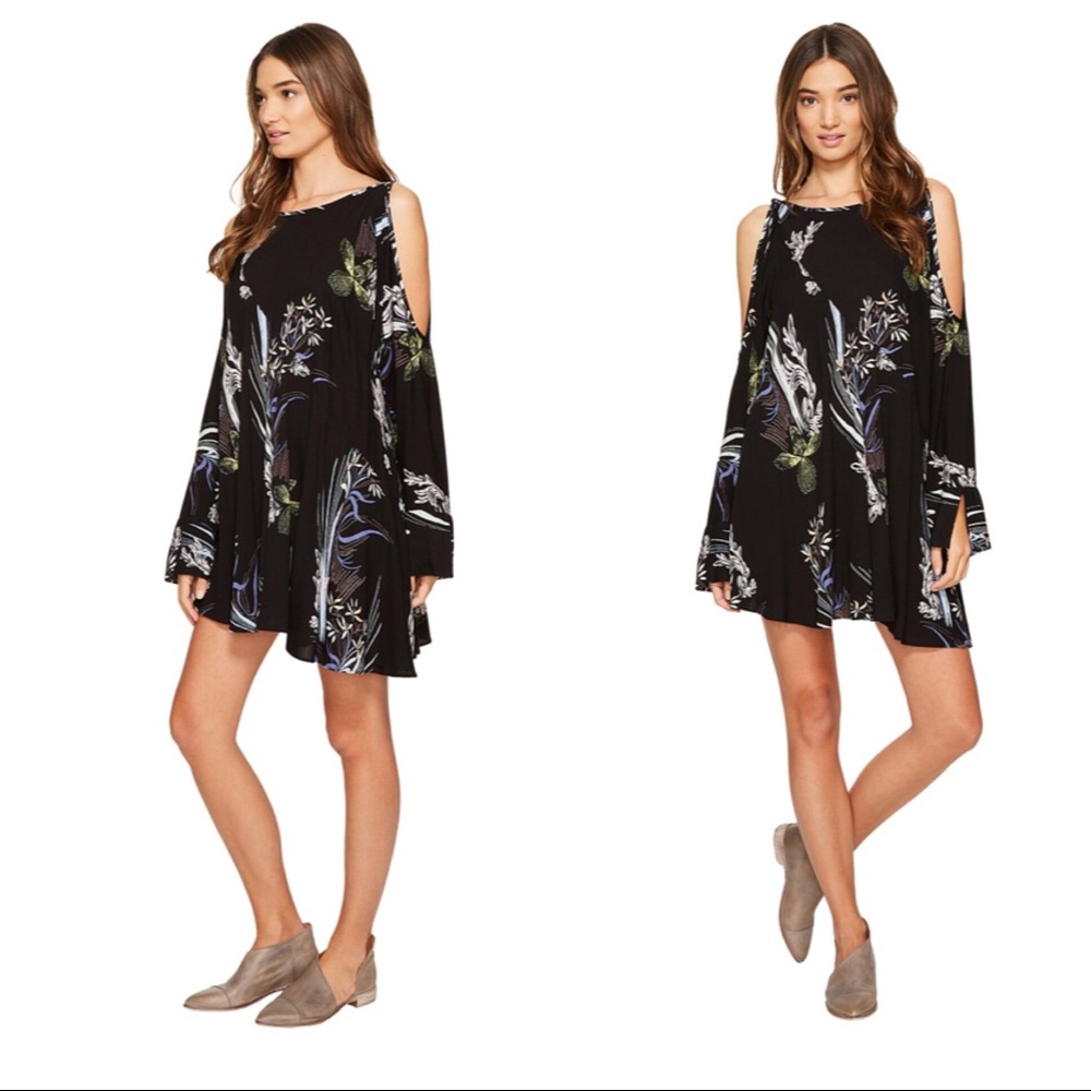 Free People Clear Skies Cold Shoulder Tunic Dress